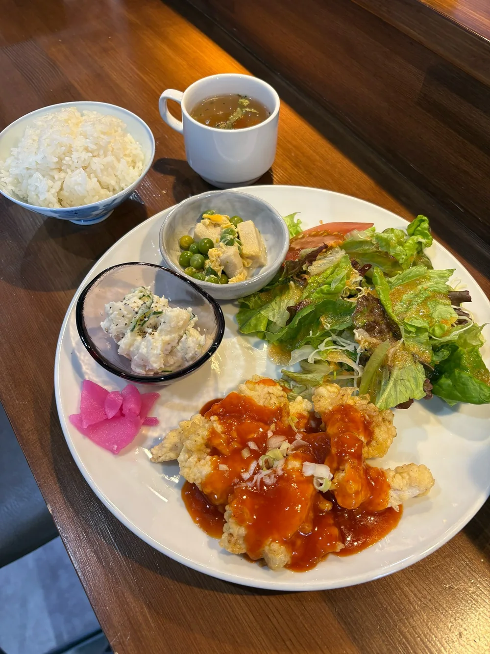 日替わりランチ：鶏むね肉チリソース